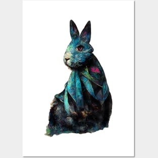 Rabbit watercolor painting #rabbit Posters and Art